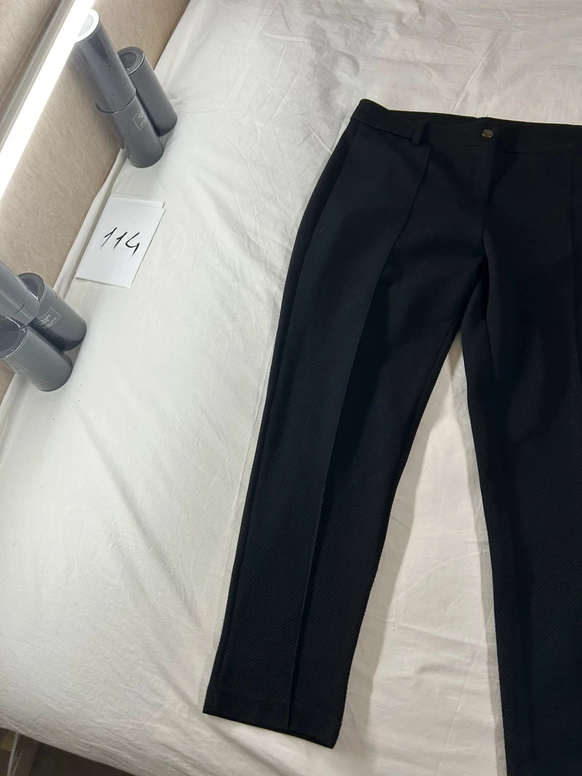 Pantalón recto negro vintage – photo 2